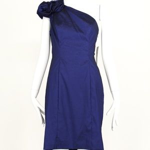 S.L. Fashions Royal Blue One Shoulder Dress